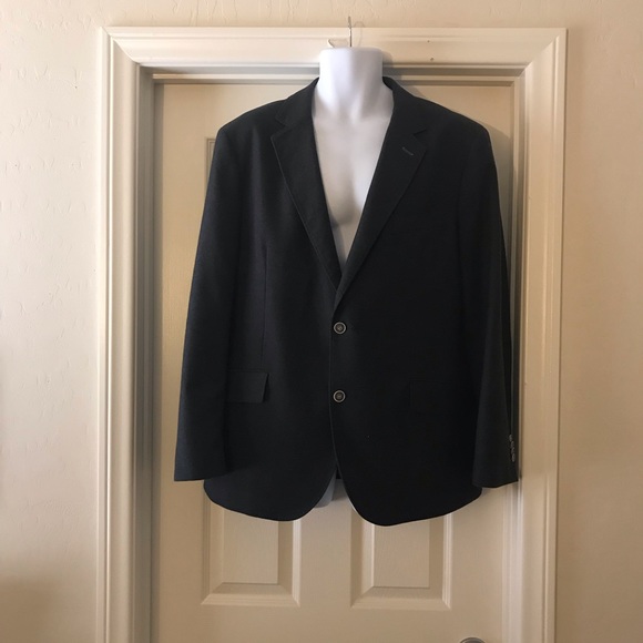 Men's Tailorbyrd Dark Gray Blazer Jacket Size 44r Sport Coats
